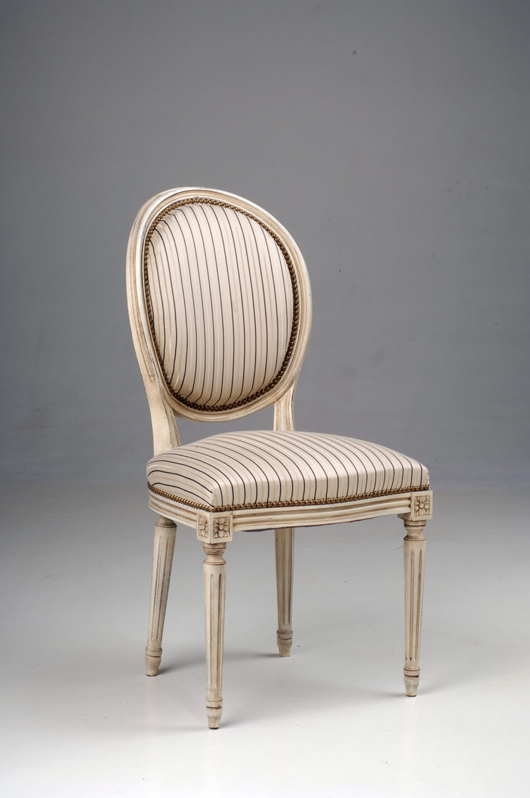 Chaise Louis XVI Médaillon Sièges Bastiat