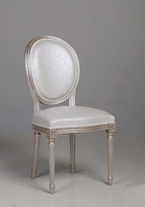 Chaise Louis XVI Médaillon Sièges Bastiat Fabrication Française